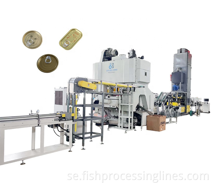 Automatisk tennplatta aluminium Easy Open End Can Lid Making Machine Production Machine
